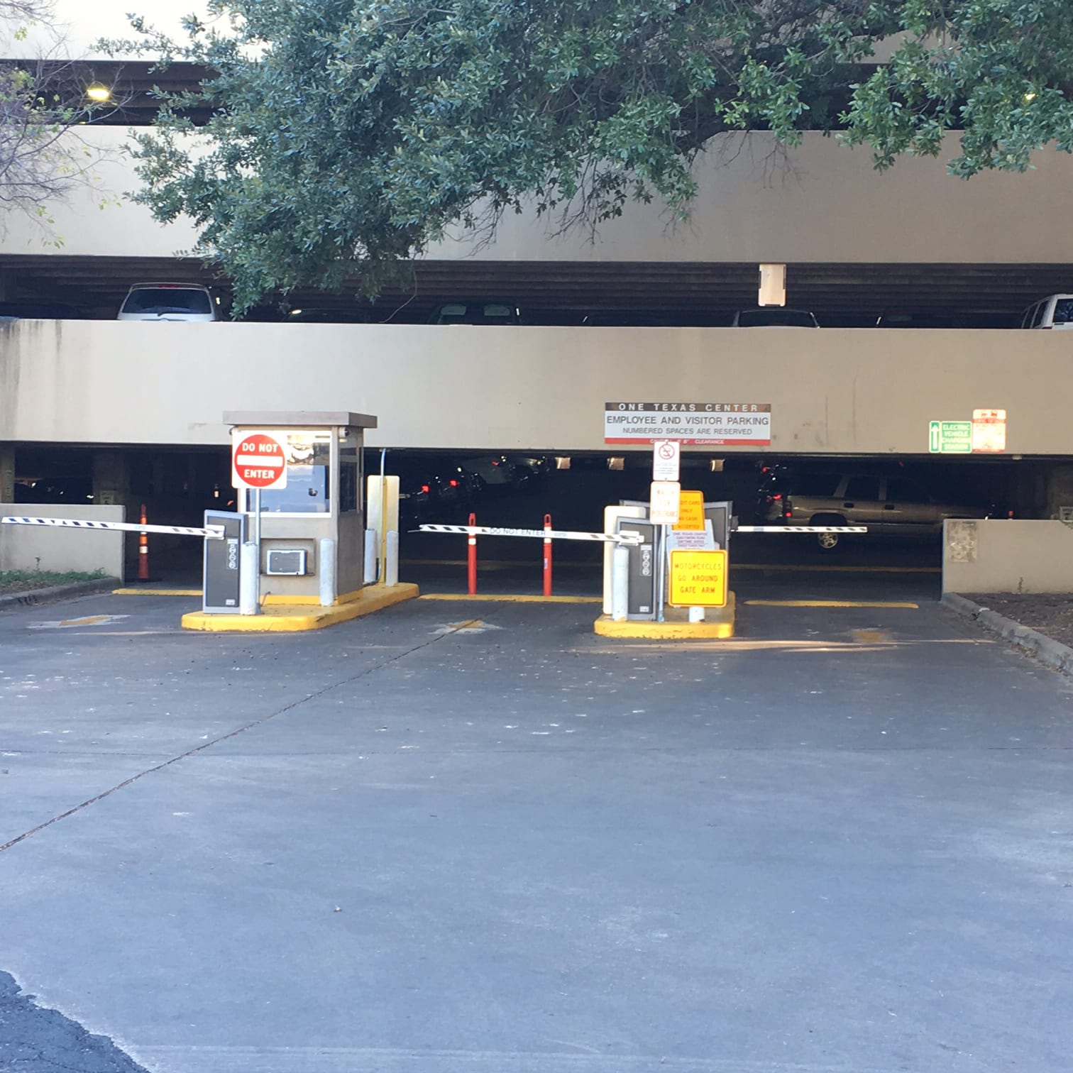 One Texas Center Garage Entrance