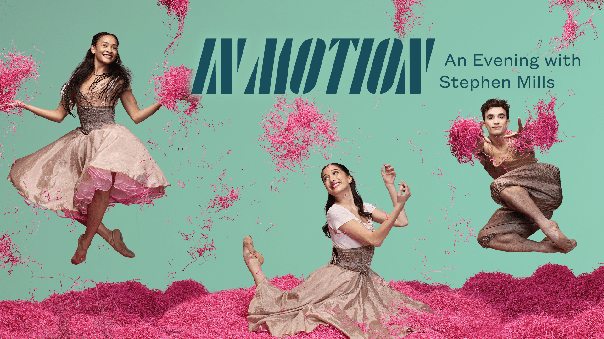 Dancers Throwing Pink Confetti